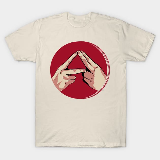 alt J triangle delta hands T-Shirt by Arraia